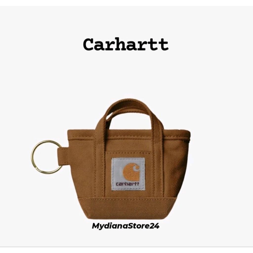 CARHARTT - CARHARTT WIP MINI TOTE BAG KEYCHAIN - HAMILTON BROWN