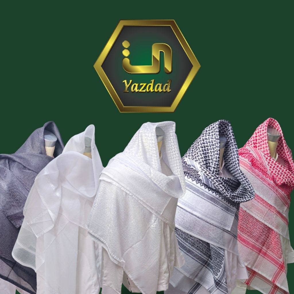 selendang polos imamah timbul style palestine dobby classic dobby almas import