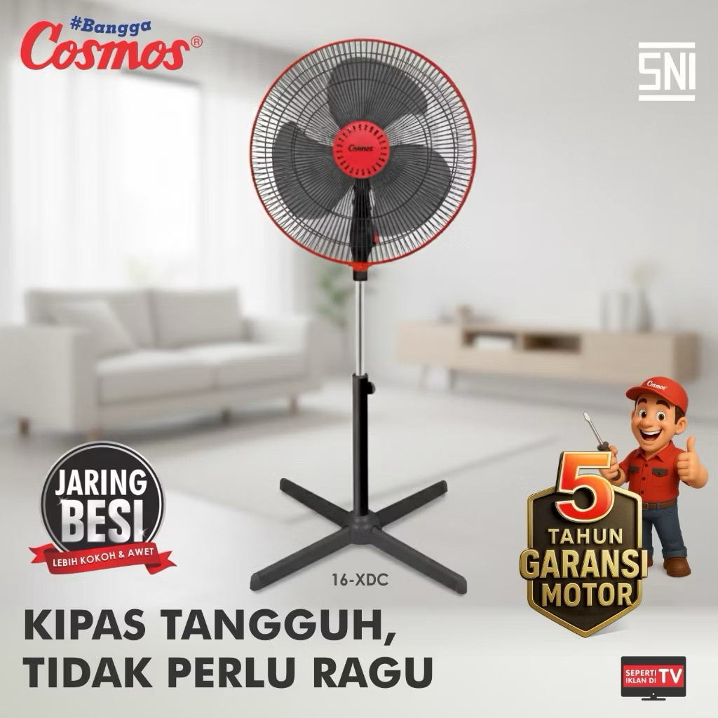 COSMOS 16-XDC KIPAS ANGIN BERDIRI 16" | COSMOS 16-XDC | STAND FAN COSMOS 16"