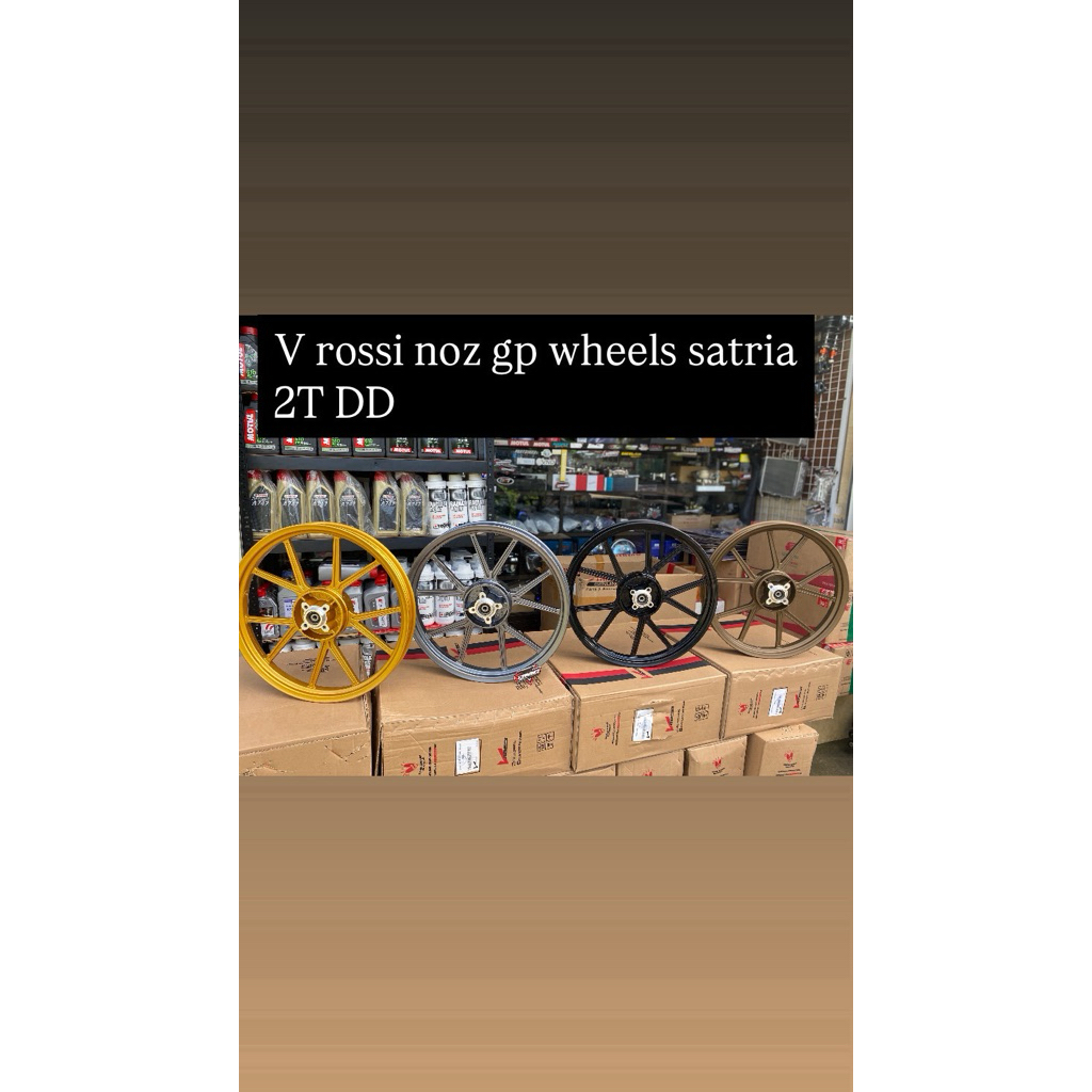 Velg v rossi gp wheels noz satria 2T DD hiu lumba