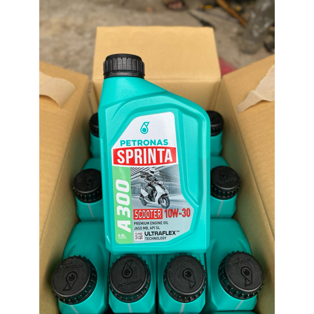 OLI PETRONAS SPRINTA A300 0.8 Liter Oil Scooter 10W/30 Oli Mesin Sintetis Ultra Flex