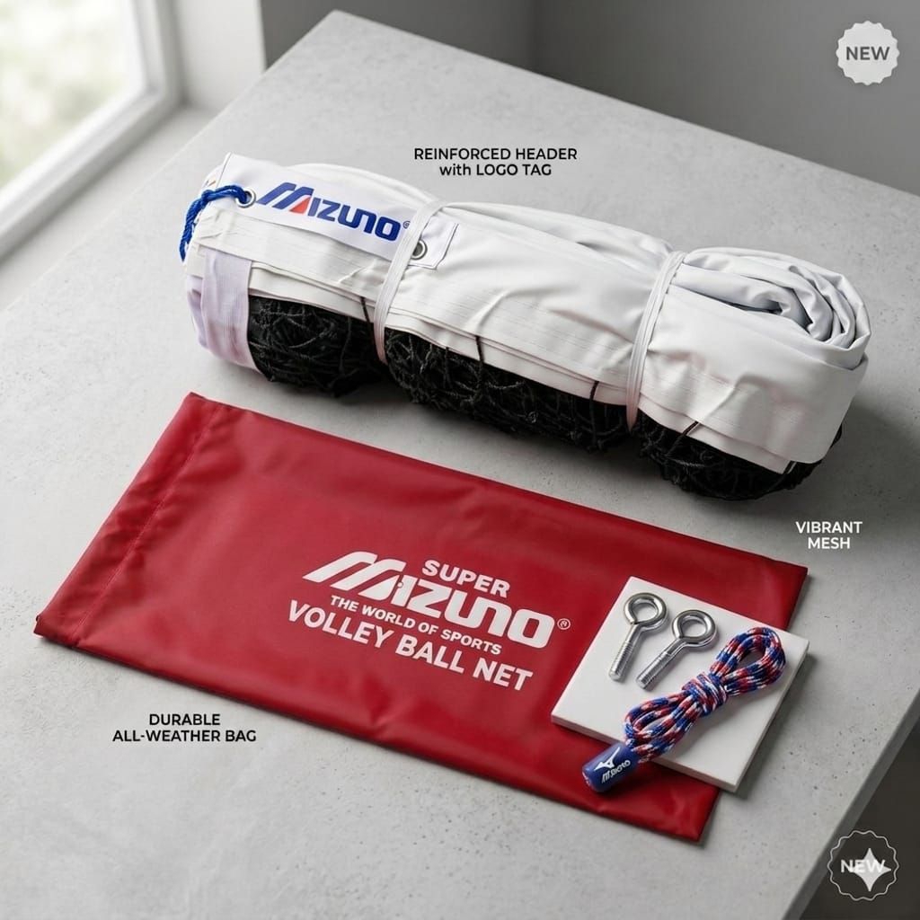 NET VOLLEY MIZUNO SUPER NET BOLA VOLI MIZUNO LIST MUTER