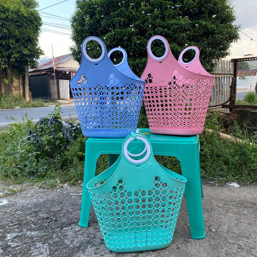 KERANJANG BAJU SERBAGUNA / KERANJANG LAUNDRY/ KERANJANG PAKAIAN KOTOR / KERANJANG BAJU RAGO SEGI / K