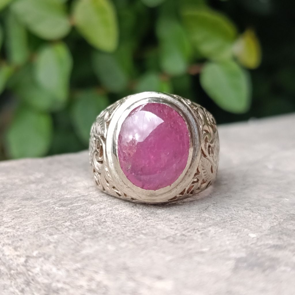 Natural Red Rose Ruby Kristal
