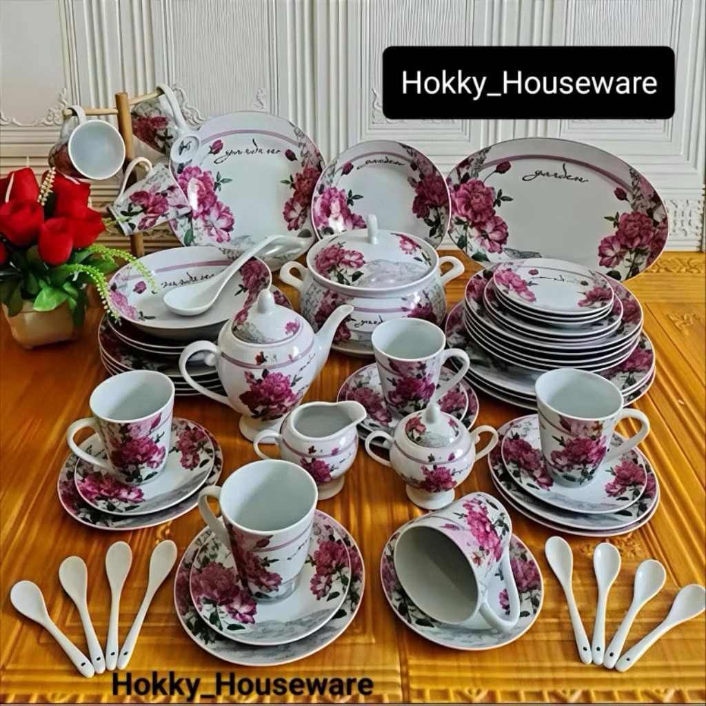 Dinner set/ alat makan set keramik 58pcs FIORENZA