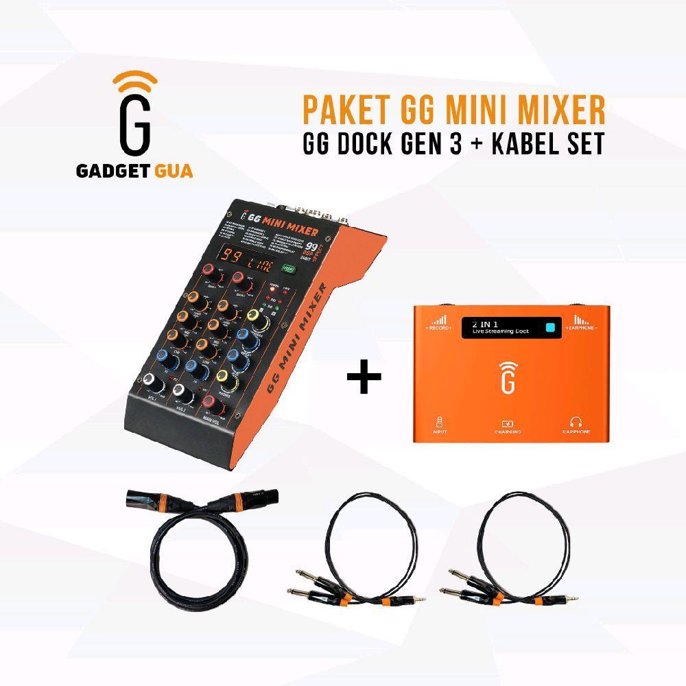 PROMO TERMURAH GG AUDIO MINI MIXER - Professional Audio Mixer for Karaoke, Gaming & Podcast Live