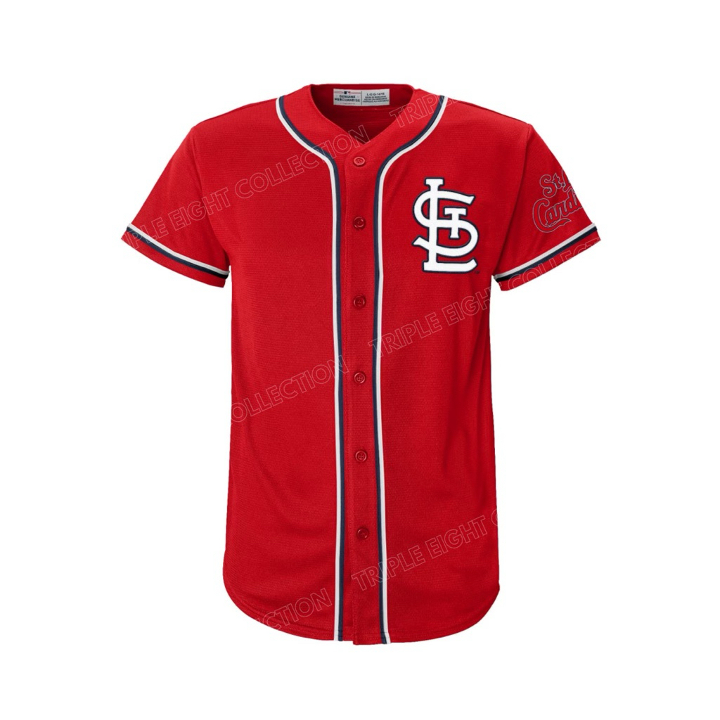 Baju Jersey MLB Baseball St. Louis Cardinals Original Genuine Merchandise Red