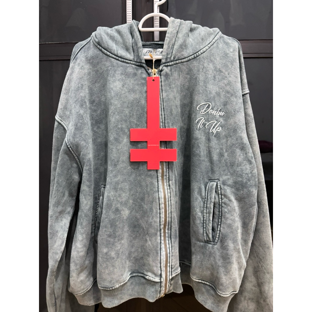 DENIMITUP washed chroma hoodie - hoodie pria (second)