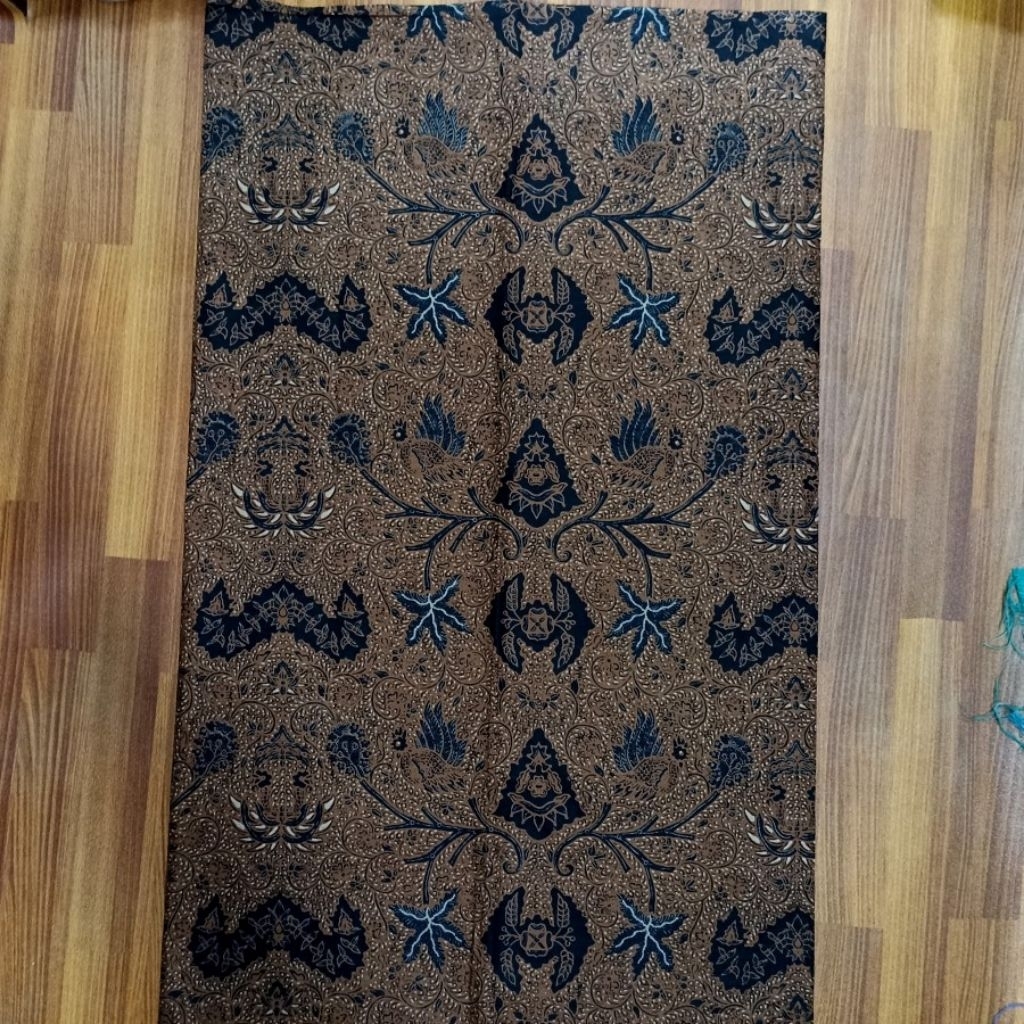 Kain Batik Jarik Panjang Motif Wahyu Tumurun Coklat Hitma Jogja Solo Katun Premium