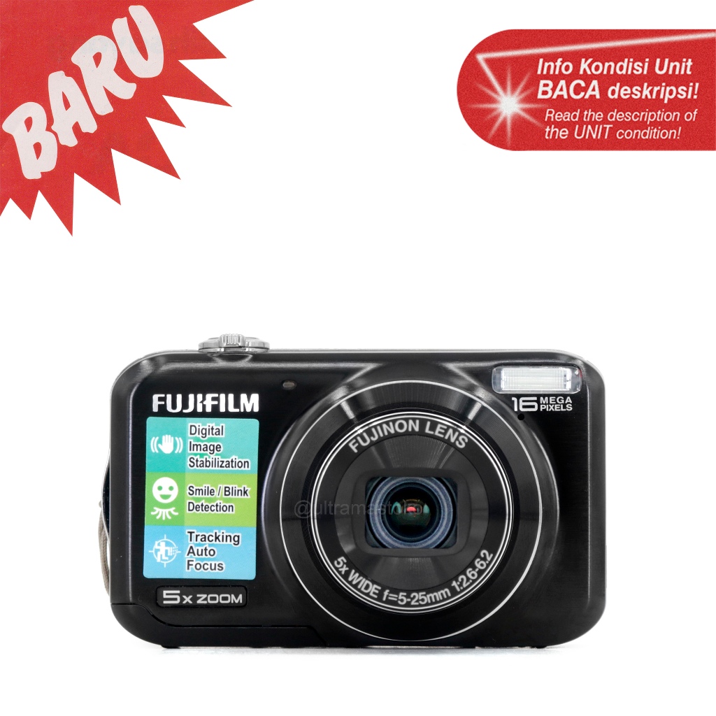 Kamera Digital Pocket FUJiFILM FINEPIX JX350 HD (Hitam) | 16.0 Megapixels - Digicam
