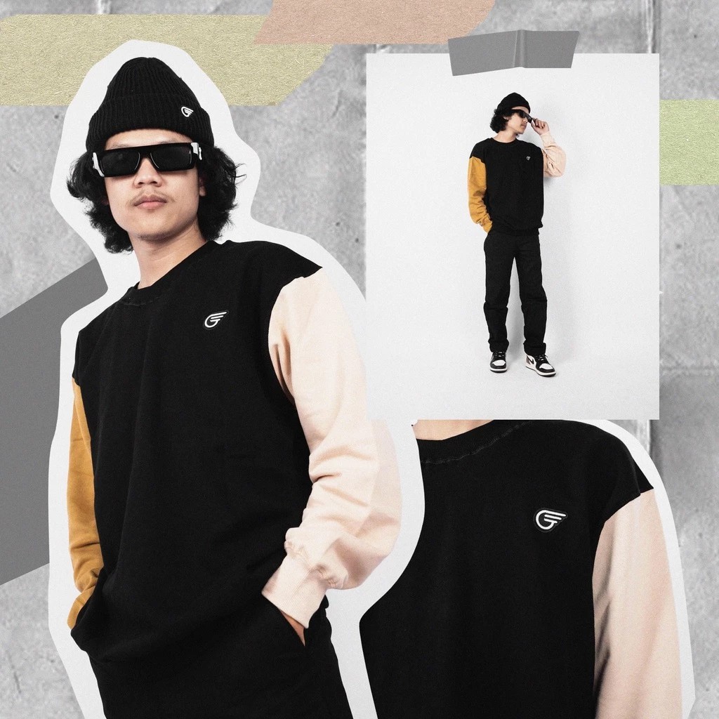 Gozeal | Crewneck | 3Tone Size L