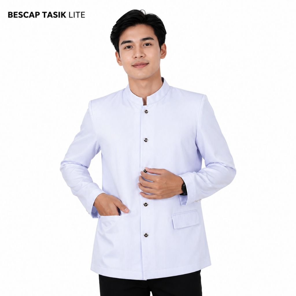 Jasko Putih Polos Jasko Polos Atasan Muslim Pria Baju Muslim  Fashion Muslim