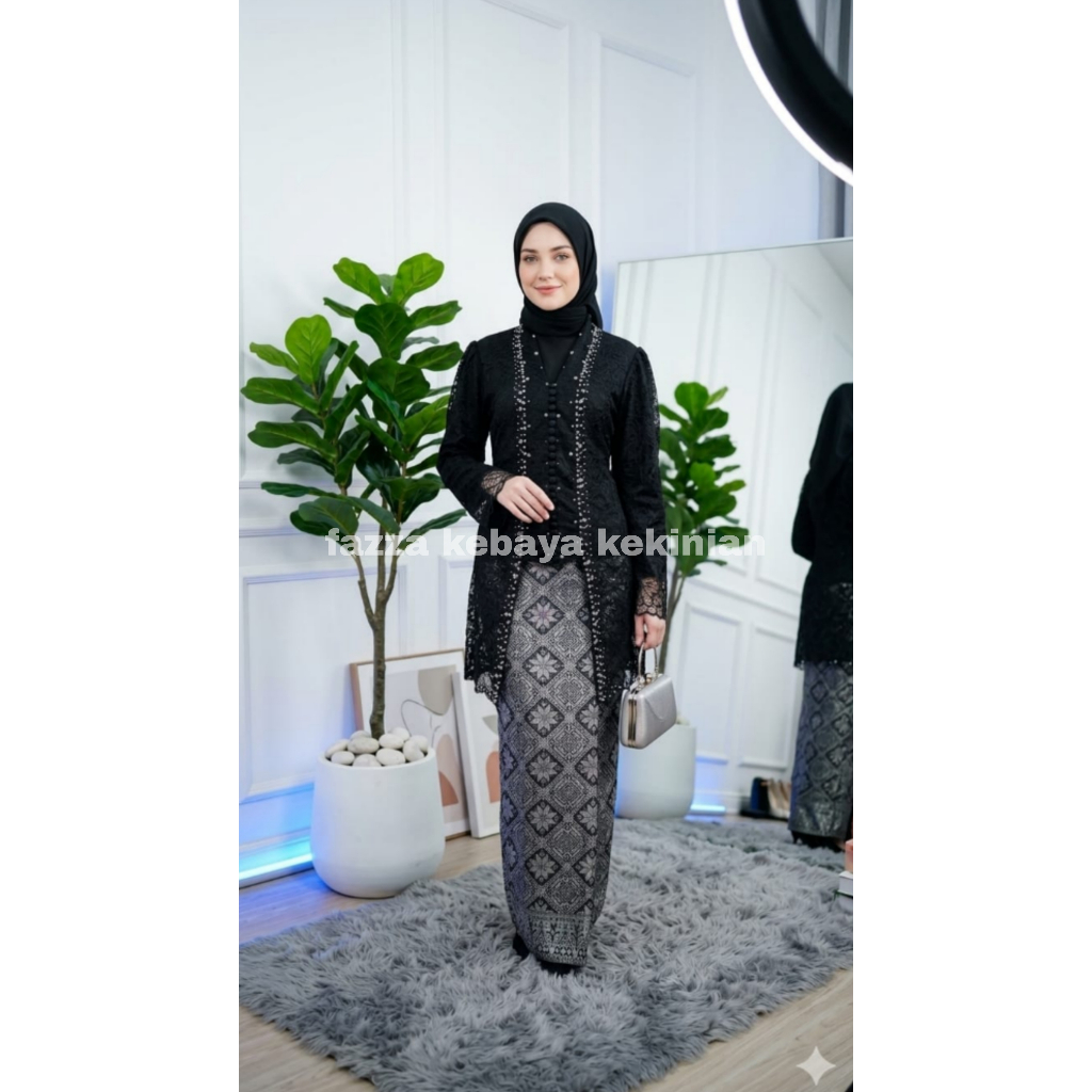 KEBAYA IVORY BROKAT AZZA || KEBAYA BROKAT || KEBAYA IVORY || KEBAYA KEKINIAN || KEBAYA MODERB