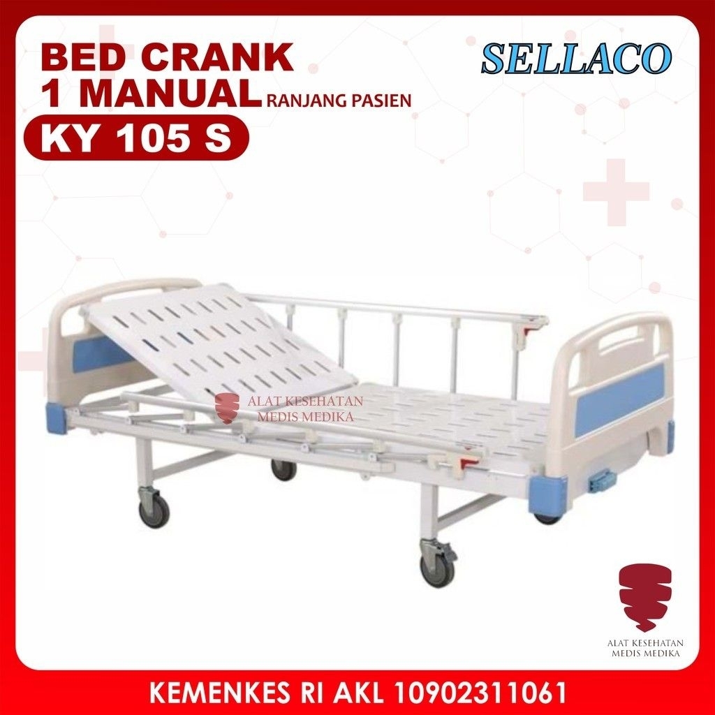 [PRELOVED] Ranjang Rumah Sakit / Hospital Bed Pasien | Merk SELLA CO Manual 1 Crank