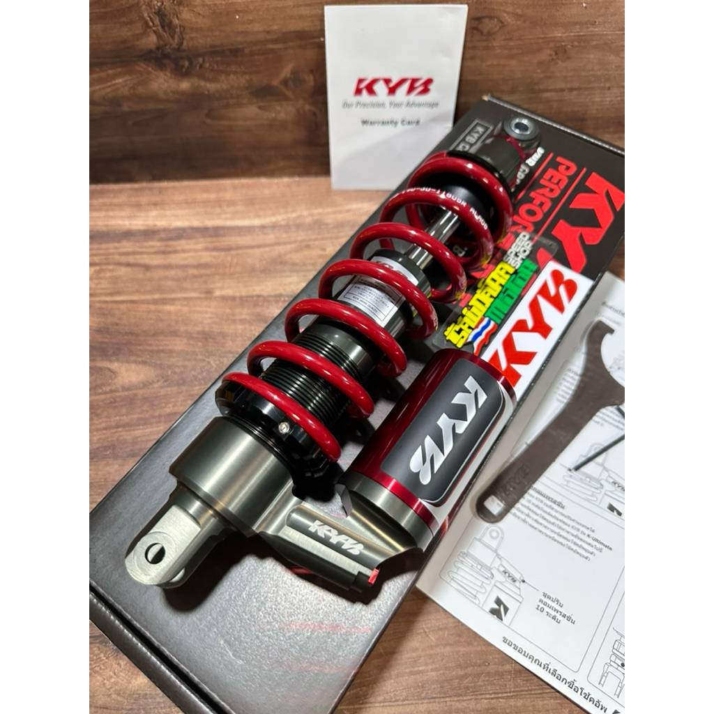 [KYB K-ALPHA] KYB THAILAND RG1-1000-2X (RED) 330 MM SINGLE SHOCK BREAKER/SOKBEKER TABUNG BAWAH BELAK