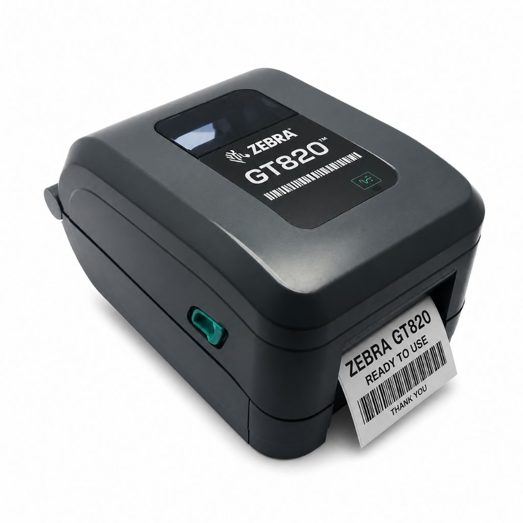 Printer Barcode Zebra GT820 Original Siap Pakai + Kabel USB Power | Label Resi Thermal 4 Inch