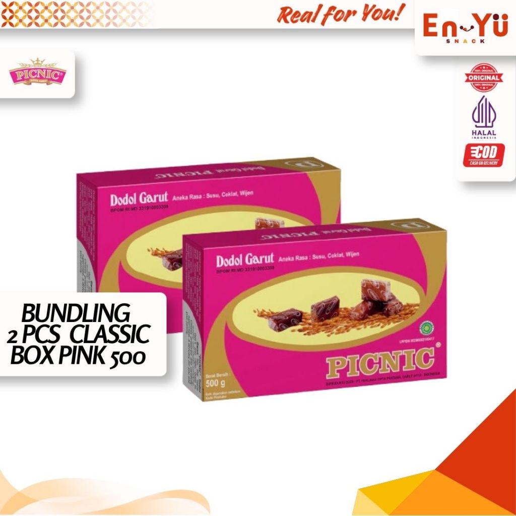 2Box Dodol Garut Picnic 1kg Manis Legis Makanan Manis Khas Garut