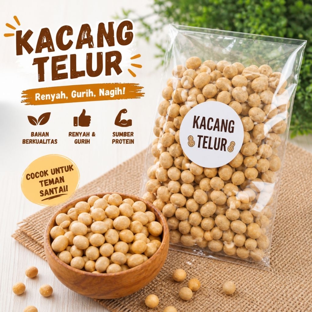 Kacang Telur kriyuk/Lumpia Kriyuk Renyah/Keripik Pangsit/Kripik stik Keju