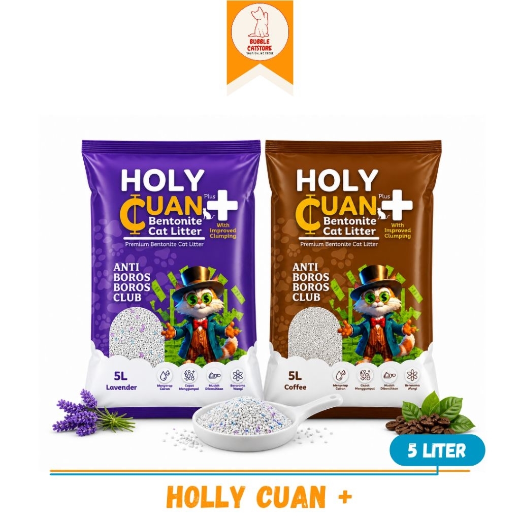 Holly Cuan Pasir Kucing Cat Litter Sand 5 liter