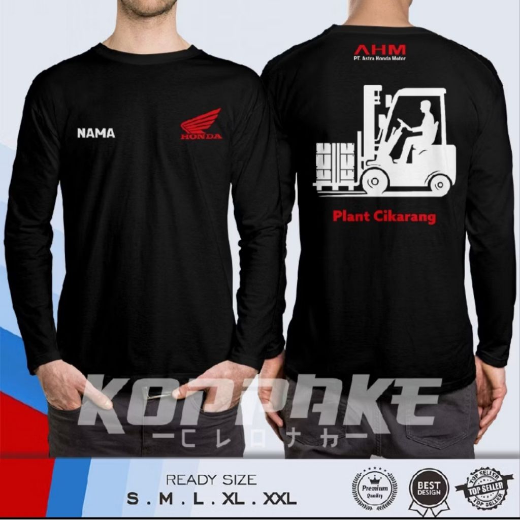 Kaos Lengan Panjang PT AHM ASTRA HONDA MOTOR Distro