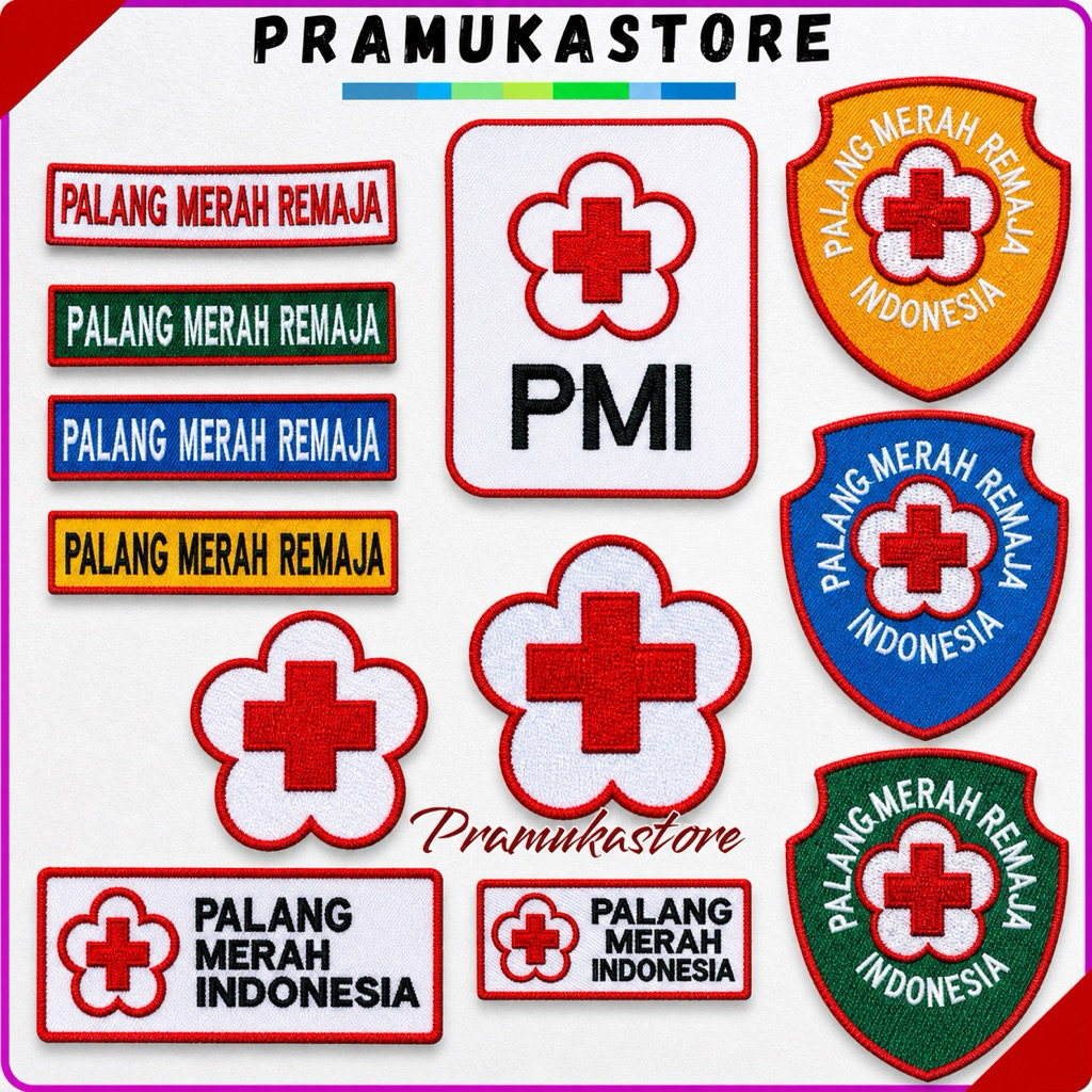 Paket Bet PMI 1 Set variasi paling Lengkap | Bet Pmi bordir | Bet Pmr bordir