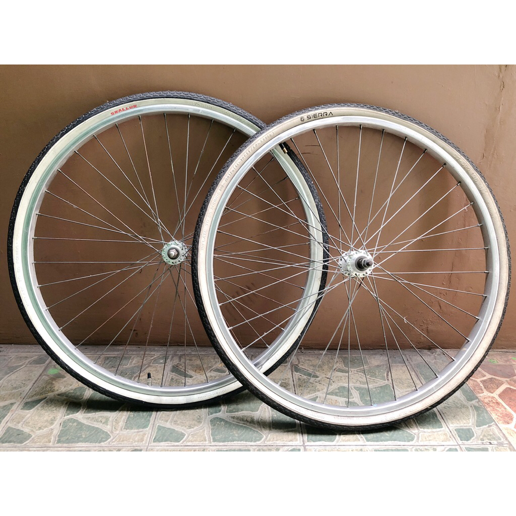 Velg Depan Belakang Alloy Araya Set Ban Copotan Polygon Sierra Velg 26 inch wheel set sepeda polygon