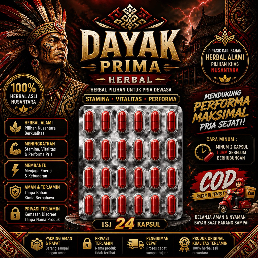 ASLI DAYAK RAMUAN DAYAK PRIMA MARON BERKUALITAS TINGGI ISI 24 KAPSUL