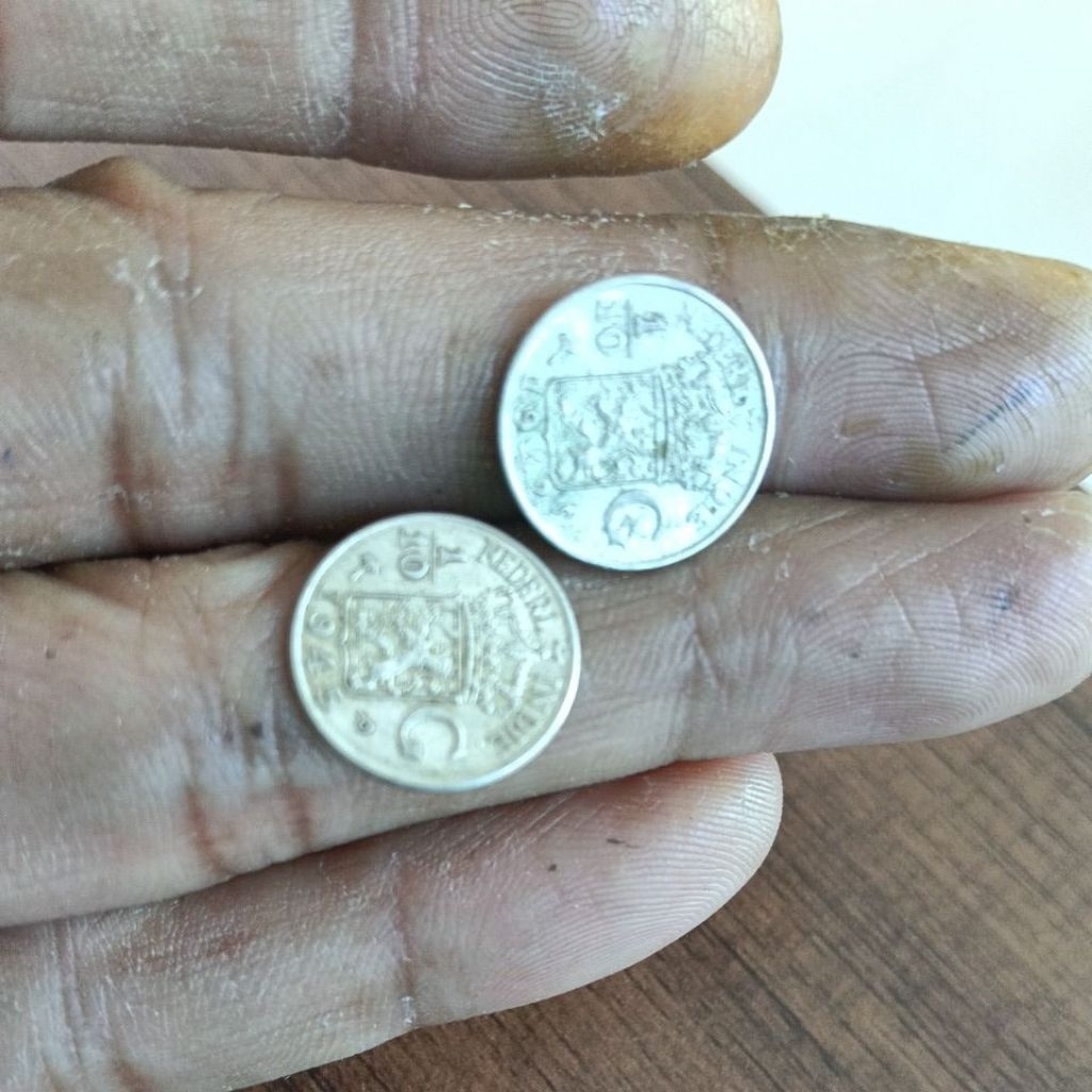 Koin Perak 1/10 Gulden