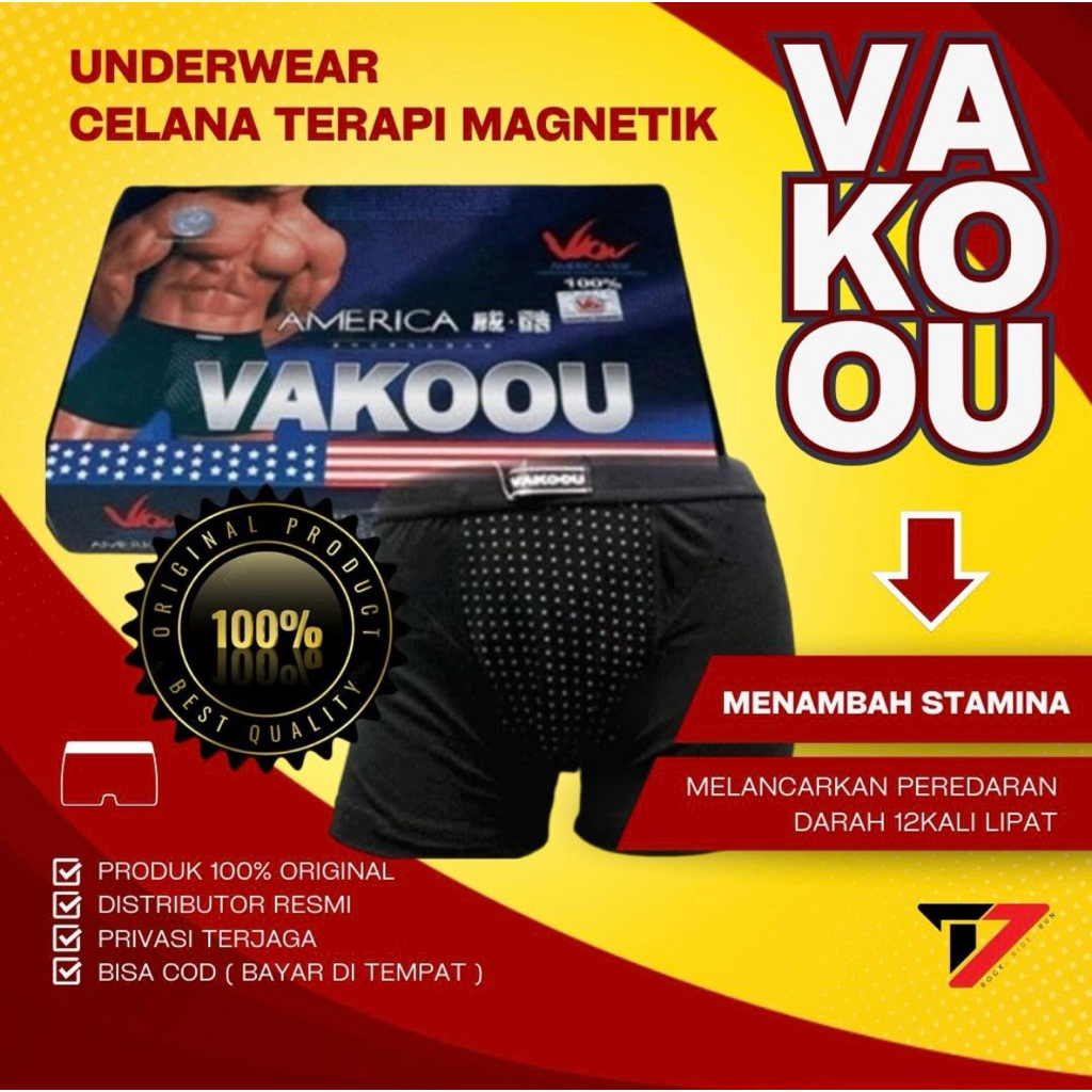 CELANA DALAM KESEHATAN PRIA VAKOOU/CELANA BOXER KESEHATAN PRIA / VAKOU CD BOXER TERAPI