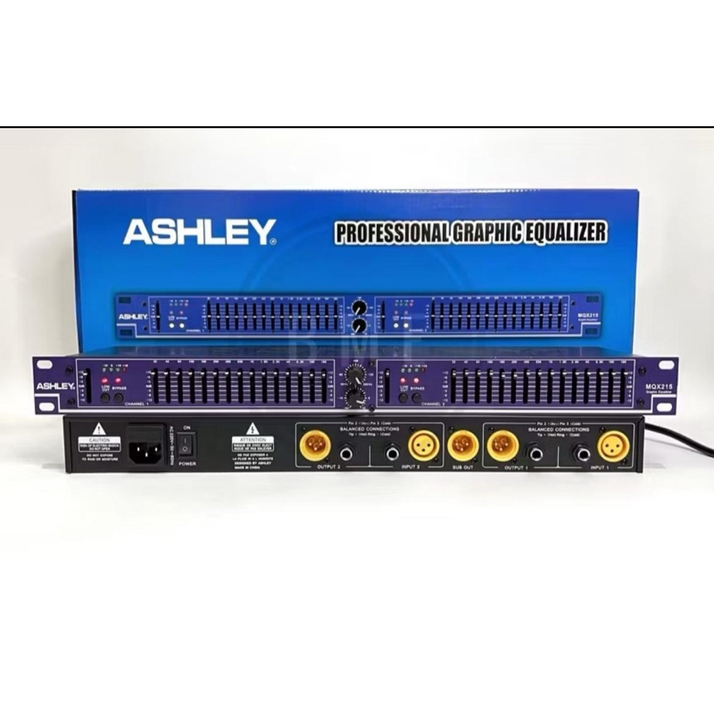 EQUALIZER ASHLEY MQX 215 EQUALIZER 2 X 15 CHANNEL ORIGINAL
