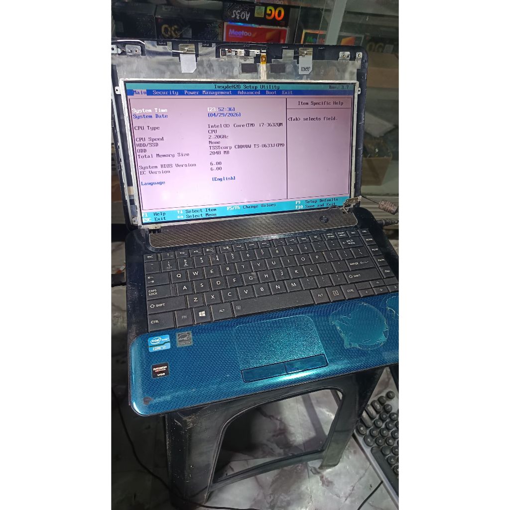 mainboard toshiba satelite m840 core i3 3632QM