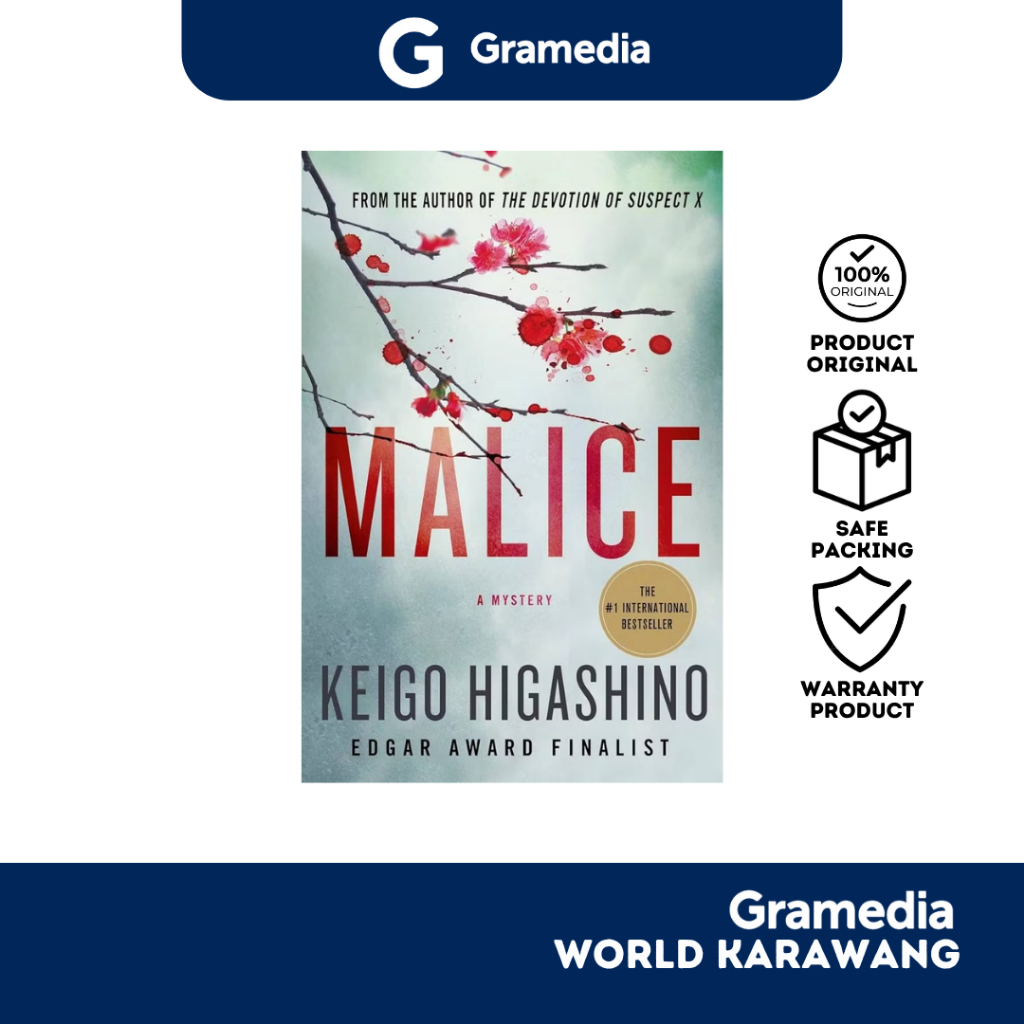 Gramedia Karawang - Buku Novel - Malice - Keigo Higashino - English Version - Soft Cover