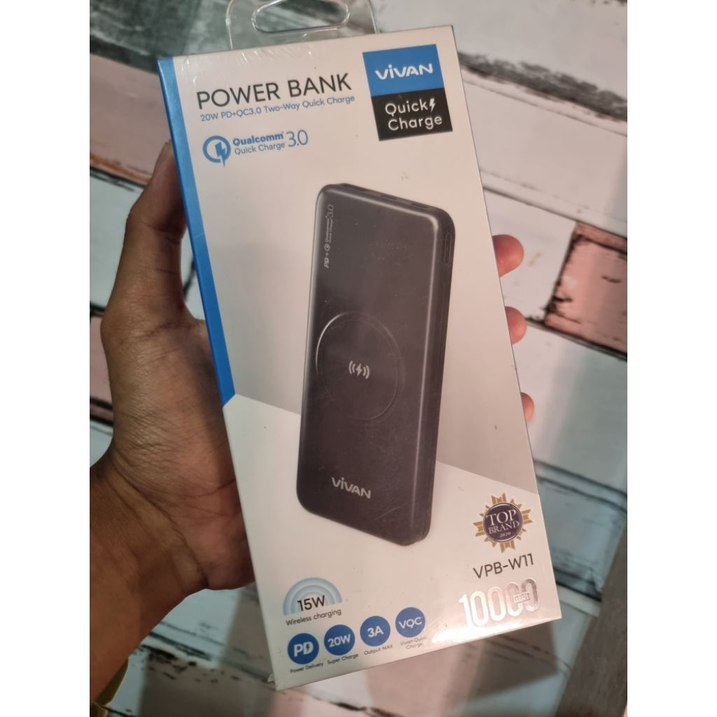 POWER BANK VIVAN WIRELESS 10000mah