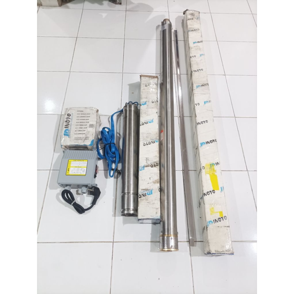 Jual Pompa Satelit Pompa Air Submer Sible Pompa Sumur dalam JD INOTO 2 HP 3 Inch 240 Fullset
