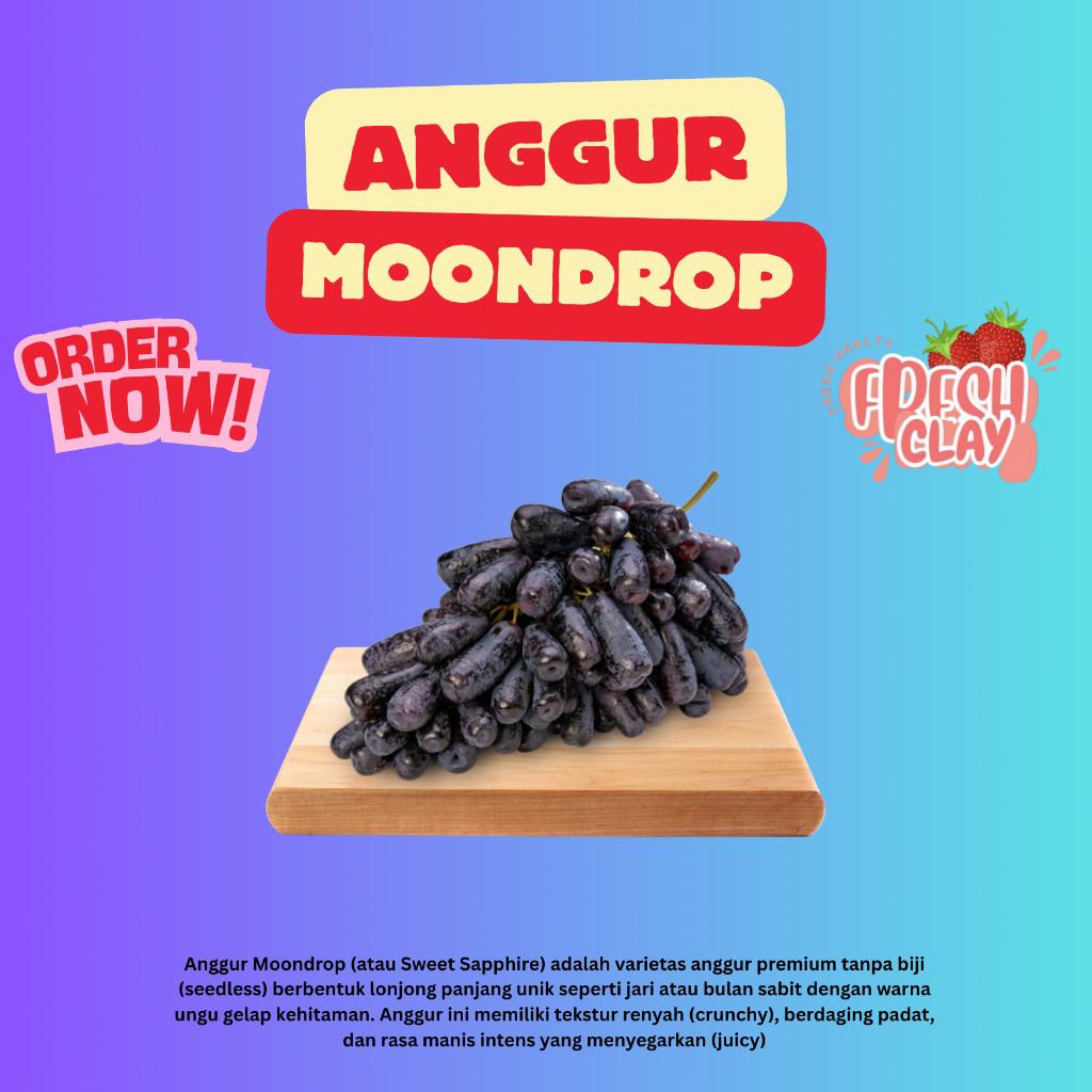Anggur Moondrop Australia Manis Segar 500g