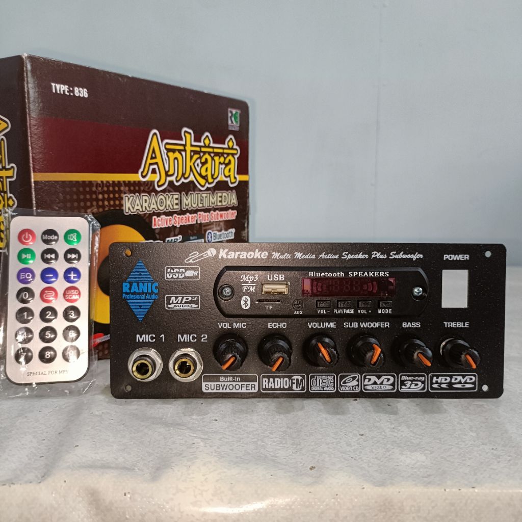 ACTIVE SPEAKER BLUETOOTH PLUS SUBWOOFER KARAOKE MULTIMEDIA