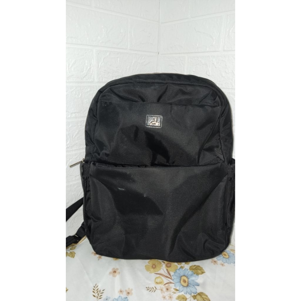 [preloved] Povilo Skala Backpack Hitam Nilon