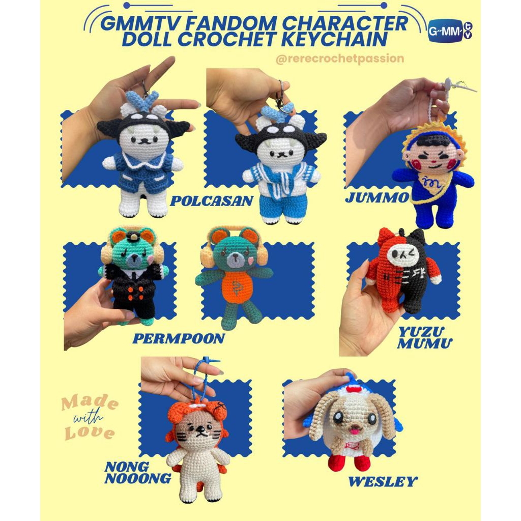 GMMTV mascot | crochet doll | polcasan