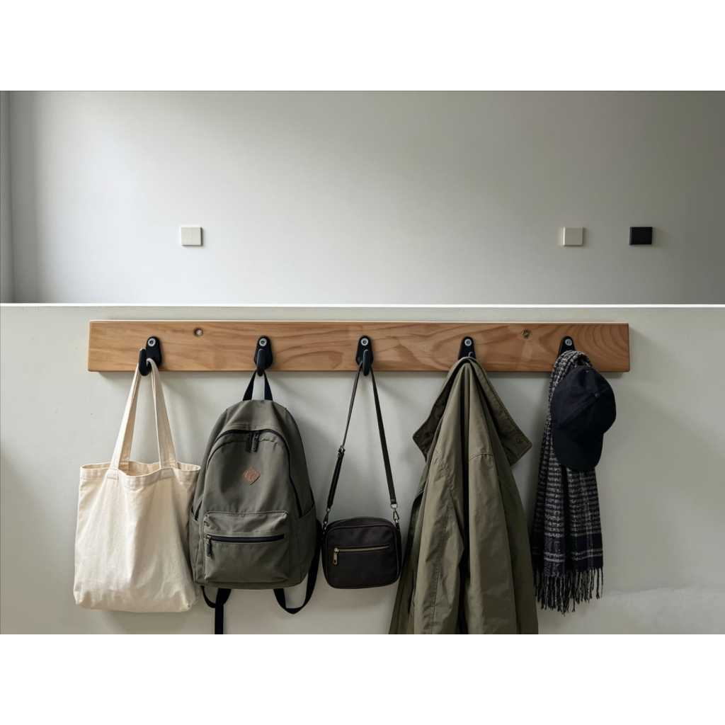 Hanger Baju Capstok Kayu 45cm Terlaris