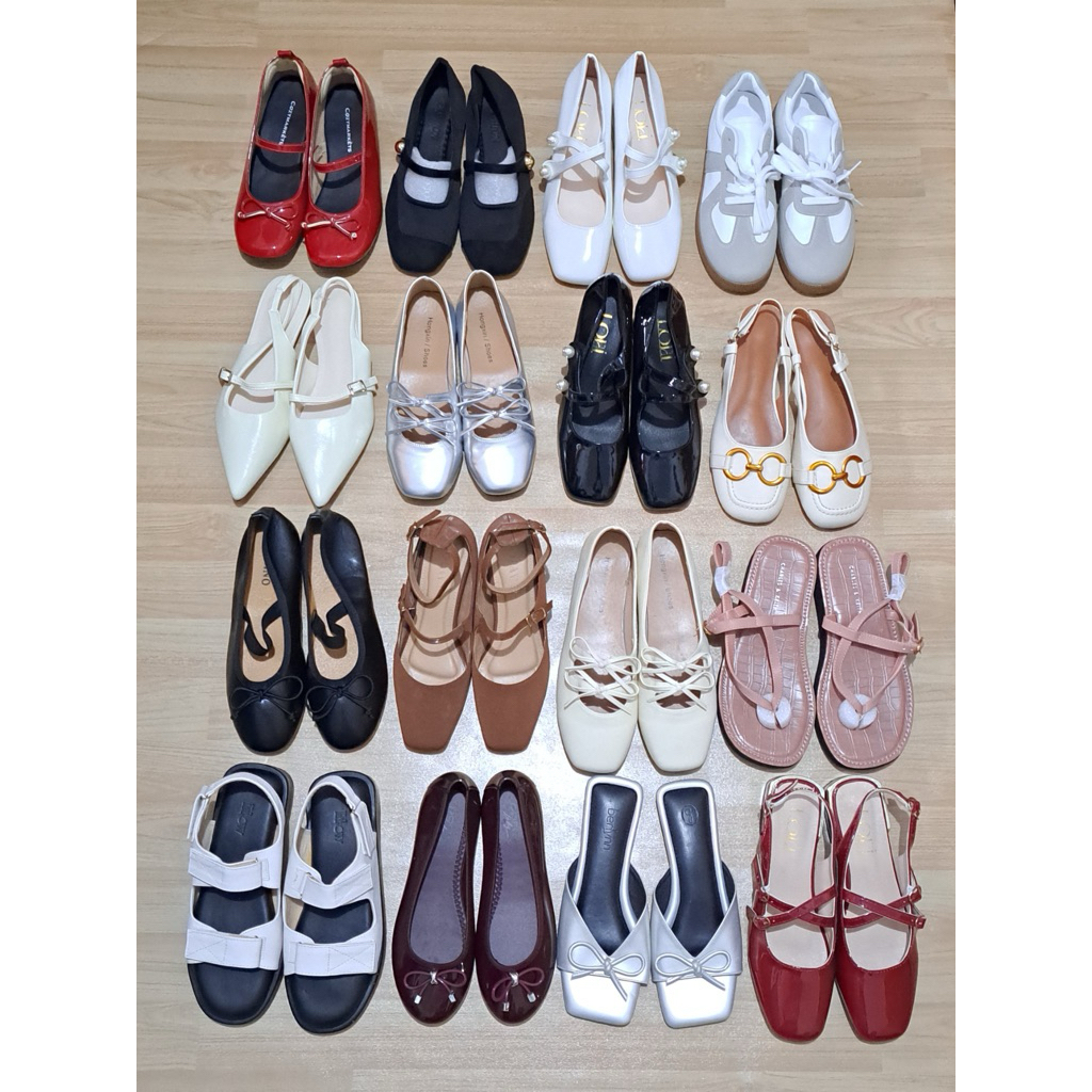 [new & preloved] flats heels sneakers