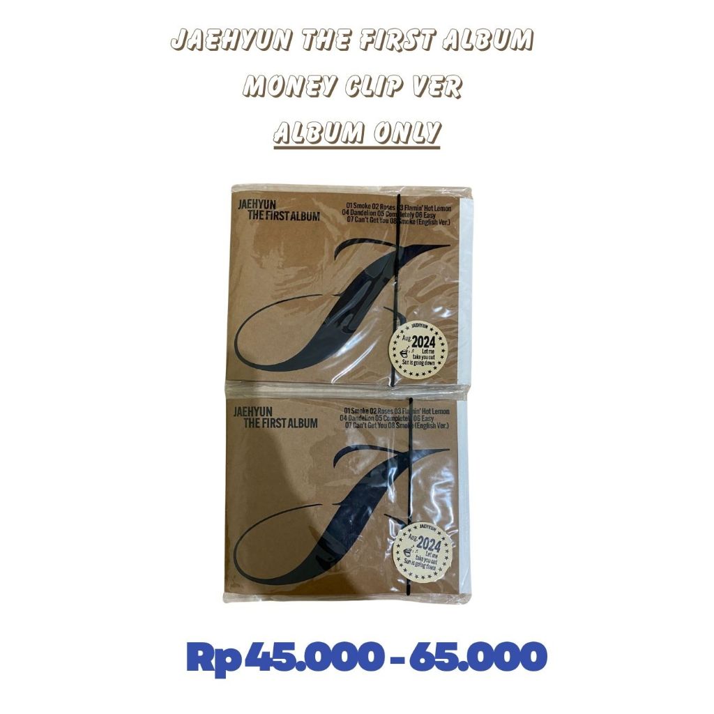 [READY STOCK]JAEHYUN THE FIRST ALBUM MONEY CLIP VER ALBUM ONLY