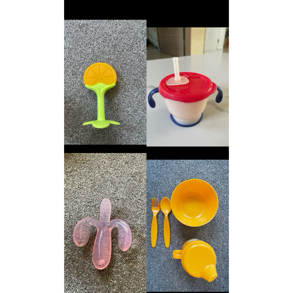 Set Alat Makan Mpasi bonus teether preloved