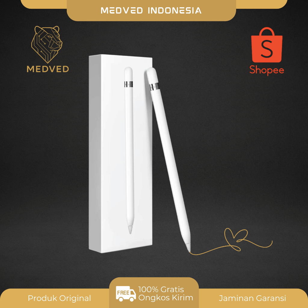 MEDVED Apple Pencil Gen 1st / Pencil Gen 2nd Second Original