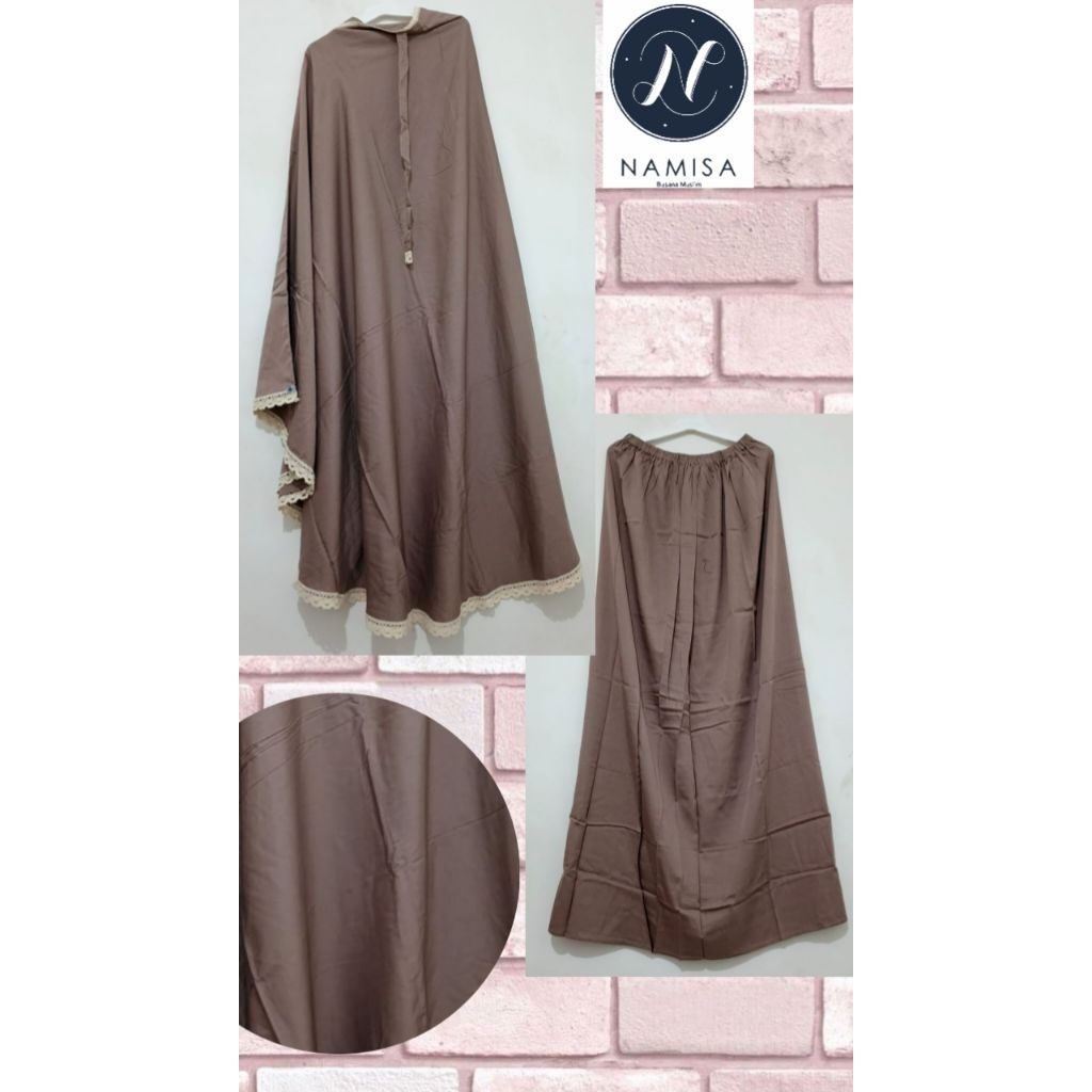 Mukena putusan jumbo kain rayon twill