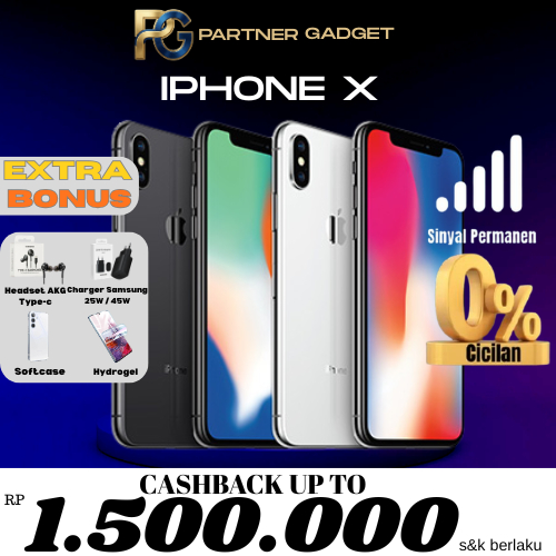 iPhone X 64GB 256GB Garansi Resmi iBox SECOND LIKE NEW