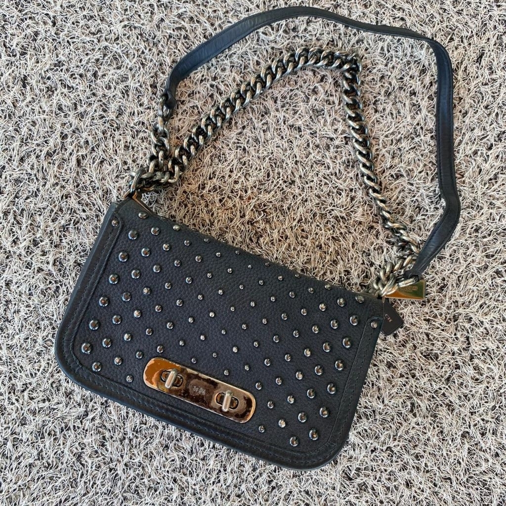 coach swagger ombre rivets leather sling bag tas kulit coach