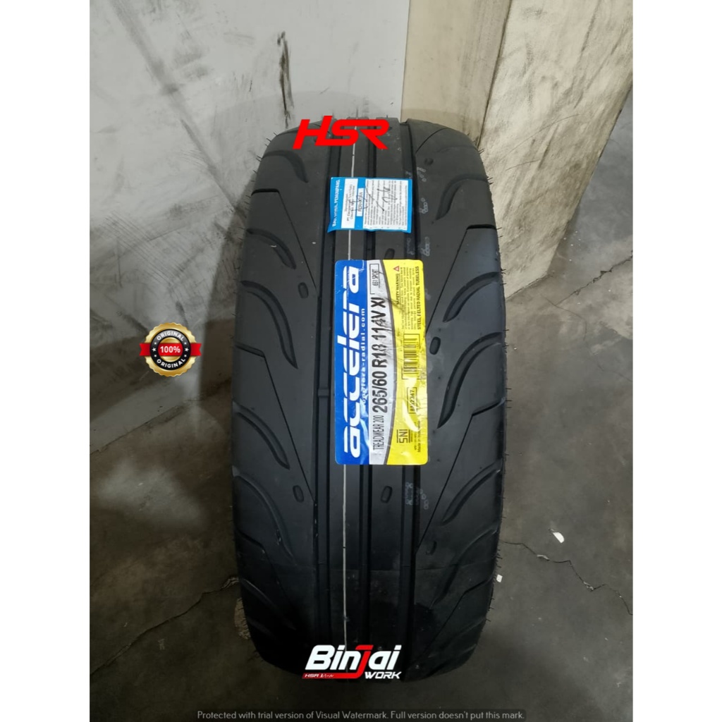 Ban Mobil Semi Slik Ukuran ACCELERA 651 SPORT TW 200 265/60 R18 - ban balap Ring18 Pajero , Fortuner