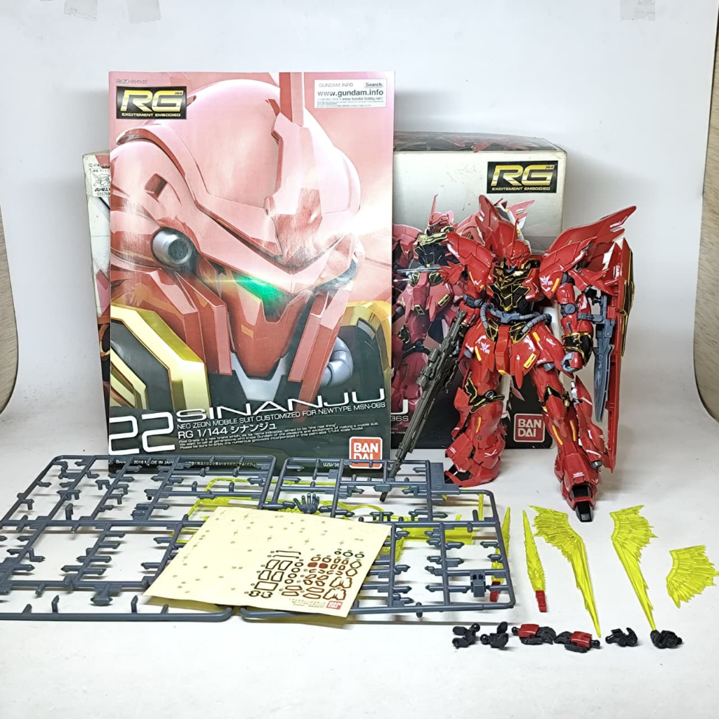 Bandai RG Sinanju / Model Kit Gundam 1/144 2nd Sudah Rakit R294