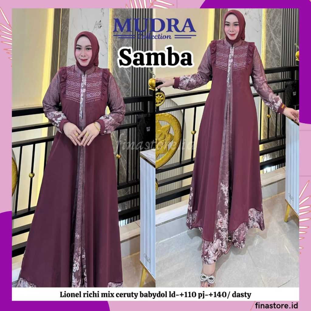 Mudra Hijab / Gamis Terbaru / Gamis Wanita / Gamis Premium / Gamis Pesta / One Set / Setelan / Enora