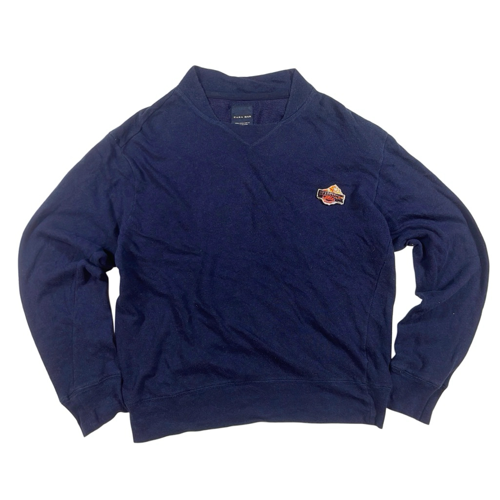 Crewneck zara man blue navy original